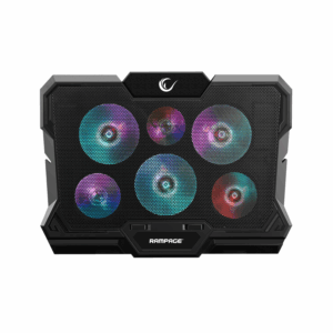 Postolje za notebook gaming RAMPAGE AD-RC10 X-GUST black,ventilator 6x, Rainbow, 35084