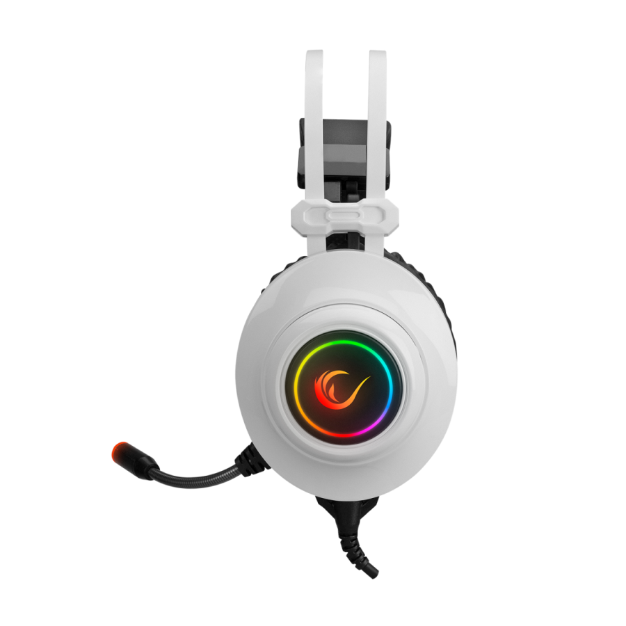 Slušalice sa mikrofonom gaming RAMPAGE RM-K1 PULSAR white, USB 7.1 surround, vibracija, RGB, 36129 - Image 3