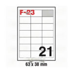 NALJEPNICA 63X38 FORNAX F-23 ,100/1