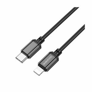 USB kabal 1m BOROFONE BX87 Sharp PD charging data Type-C to iPhone/lightning black