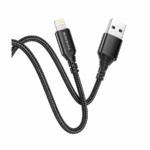 USB kabal 1m BOROFONE BX54 Ultra bright charging data USB iPhone/lightning black