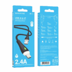 USB kabal 1m BOROFONE BX100 Advantage charging data iPhone/lightning black