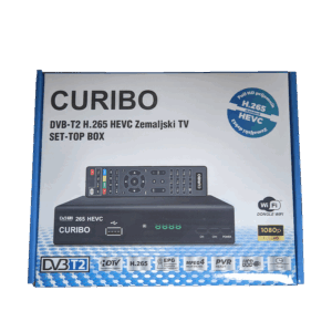 CURIBO TV RECEIVER DVB-T2/C H.265, aerial + cable