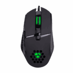 Miš gaming Everest RAGE-X1 Usb Black Led Illuminated 6400dpi 8 Buttons Programable Gaming Mouse with top holes design, Sunplus 192