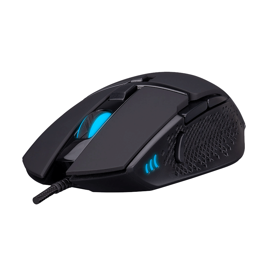 Miš gaming Everest RAGE-X1 Usb Black Led Illuminated 6400dpi 8 Buttons Programable Gaming Mouse with top holes design, Sunplus 192 - Image 2