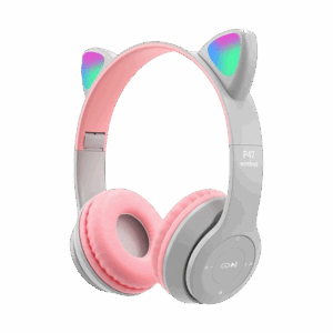 Slušalice za djecu bluetooth cat P47M white+pink