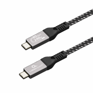USB USB4 Gen 3x2 kabl 240W, 40 Gbps Type-C to Type-C  Power Delivery (PD) charging & data cable, 1.5 m GEMBIRD CCBP-USB4-CMCM240-1.5M
