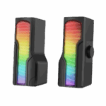 Zvučnici 2.0 gaming RAMPAGE Arty X13 Bluetooth 3W*2 Multimedia Usb 5V 45dB Gaming Player Speaker with RGB Light, 38929