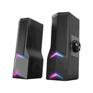 Zvučnici 2.0 gaming RAMPAGE Elegant X10 2.0 Rms Bluetooth 3W*2 RGB Illuminated Multimedia Usb 5V 45dB Gaming Player Speaker, 38928