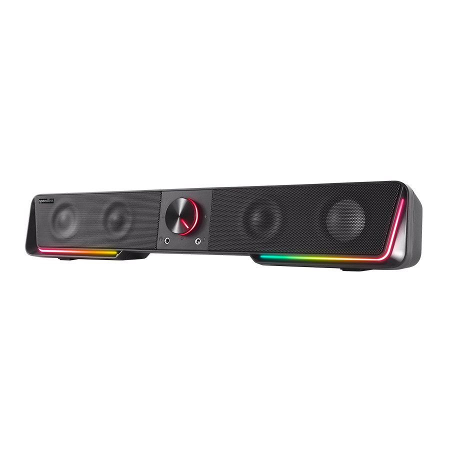 Zvucnik SPEEDLINK GRAVITY RGB, Stereo Soundbar, black, SL-830200-BK