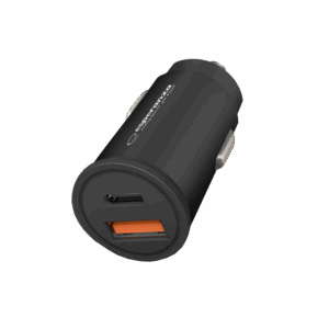 Auto punjač Type-C + USB-A, ESPERANZA  CAR QUICK POWER CHARGER 20W USB-C PD 20W / USB-A QC 3.0 18W, EZC111K