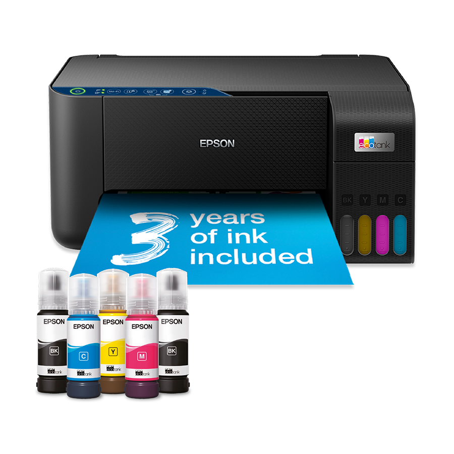 Printer Epson MFP EcoTank ITS L3271 print/scan/copy 33str/min BW. 15str/min color. rezolucija printanja 5.760 x 1.440 dpi. USB+WiFi, Wi-Fi Direct