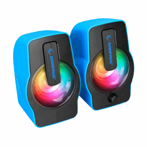 Zvučnici 2.0 gaming RAMPAGE RMS-G7 FALSETTO, 6W, RGB LED blue, 3,5mm + USB napajanje