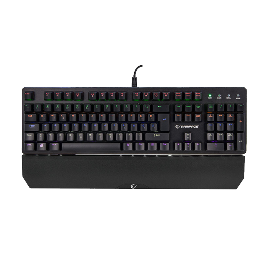 Tastatura gaming RAMPAGE KB-R91 Black USB Rainbow Backlight Water Proof BiH Layout Optical Switch, 32066