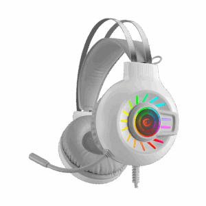 Slušalice sa mikrofonom gaming  RAMPAGE RM-K44 ZENGIBAR White 7.1 Surround RGB Light Effect, 36094