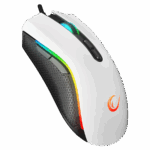 Miš gaming RAMPAGE RAMPAGE SMX-R44 V2 Macrol White 12800 DPI RGB LED 80 Million Huano Switch Gaming Player Mouse, 41492