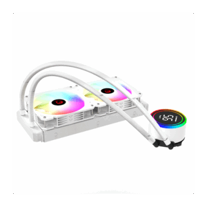 CPU hladnjak AIO Liquid RAMPAGE HELIOS C15 White 12cm Fan Temperature Display Intel/AMD ARGB 240mm Liquid Cooling CPU Fan, 40917