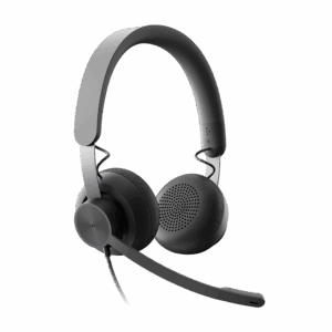 Slušalice sa mikrofonom Logitech Zone Wired MSFT Teams USB black MICROSOFT CERTIFIED, USB-C, USB-A adapter included, 981-000870