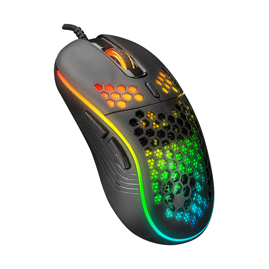 Miš Everest SM-G66 X-HOLE Usb Black 7D Optical 8000dpi LED Illuminated Gaming Mouse, 34921