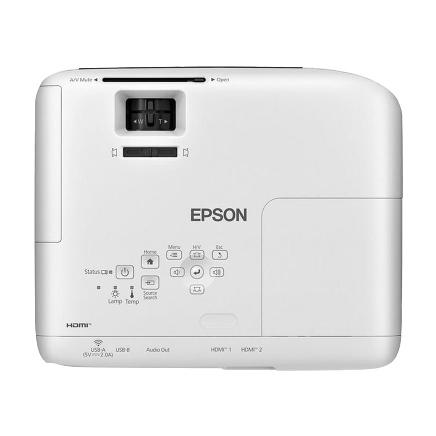 Projektor Epson EB-FH08 3LCD FullHD. kontrast 16.000 :1 3.600lum, Zvučnik 2W, 2xHDMI. USB. boja bijela