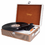 Gramofon UMIE Vintage UM-P353 Turntable Music Box with Bluetooth and 3.5mm AUXIN & RCAO Support, 37925