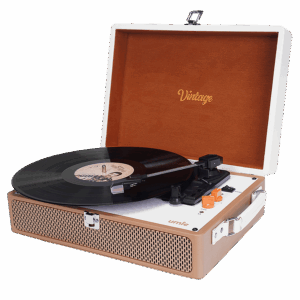 Gramofon UMIE Vintage UM-P353 Turntable Music Box with Bluetooth and 3.5mm AUXIN & RCAO Support, 37925