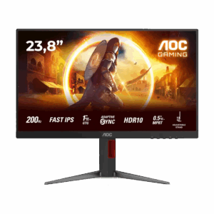 MONITOR AOC Gaming 24G4HA 24" 200Hz Fast IPS, 1920x1080 FHD, 0.5ms MPRT / 1ms GtG, 1000:1, 178/178, 2xHDMI 2.0 / DP 1.4 / Audio Out + 2x2W, Full Ergo,