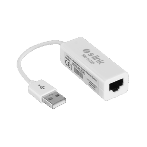 USB to LAN Ethernet adapter converter USB A plug/RJ45, S-Link SW-KC30, 40460