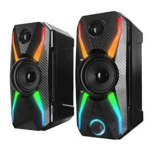 Zvučnici 2.0 gaming RAMPAGE RMS-X5 2.0 Black Multimedia Gaming USB Speaker, 39545