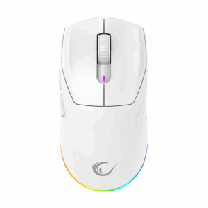 Miš gaming RAMPAGE PROTE M5 Pro Wireless White RGB LED Charged 26000 DPI 3395 Sensor, 41247