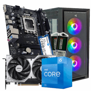 GNC GAMER OMEGA H610 i5-12400F 16GB DDR4 SSD 500 GB RTX 5050 8 GB GAMING KUCISTE NO-OS G2Y