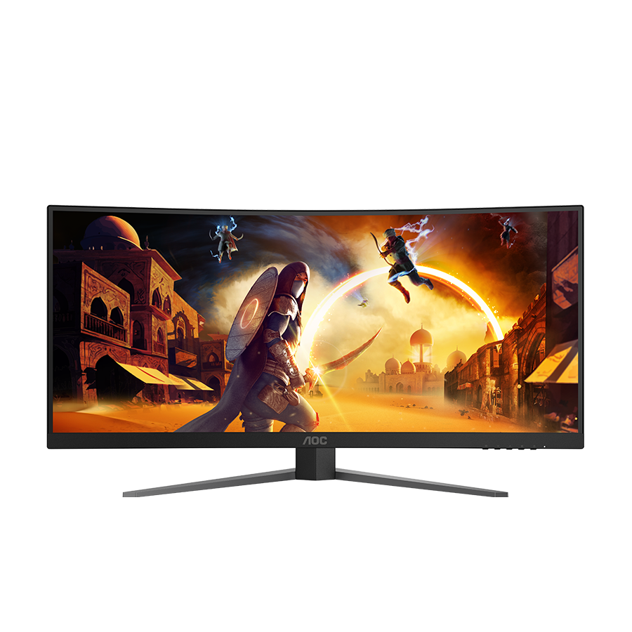 MONITOR AOC CU34G4Z 34″ Curved Fast VA, WQHD 3440×1440, 240Hz, 1500R, 1ms, DisplayHDR 400, Adaptive Sync, 2x HDMI 2.1, 1x DP 1.4, USB hub, Ergonomic