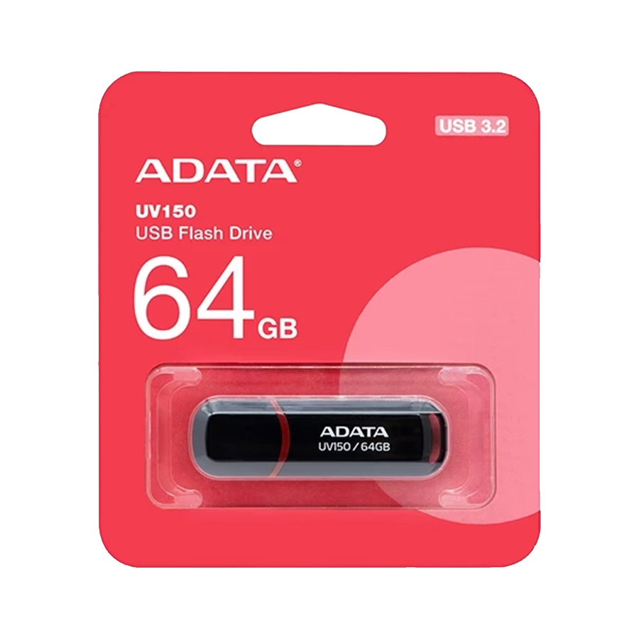 USB Memory stick Adata UFD 64GB USB 3.2 AUV150-64G-RBK/Crna