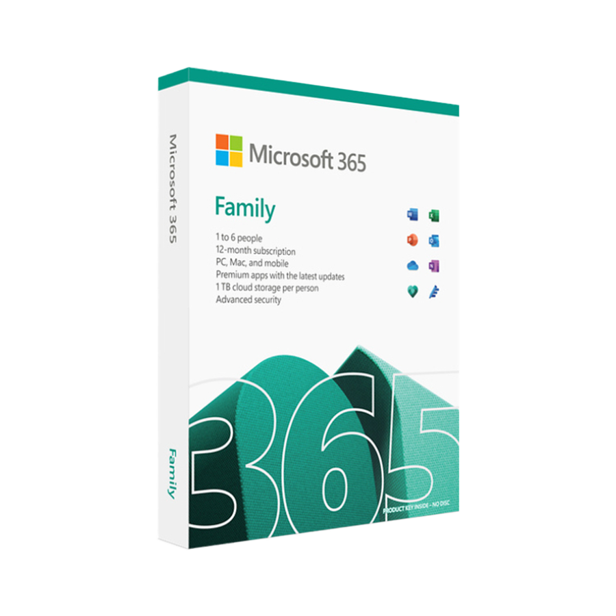 FPP Microsoft Office 365 Family Retail ENG Sub 1Y, EP2-32329