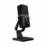 Mikrofon gaming RAMPAGE RA-MP75 CYCLONE Black Desktop Microphone with RGB Audio Indicator, 42249