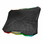 Postolje za notebook gaming Rampage AD-RC8 SHOWY Black 180mm Fan 15-17" RGB Light Notebook Cooling Stand, 33450