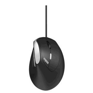 Miš RAPOO EV200.BLK Wired Ergonomic Mouse, R-13532