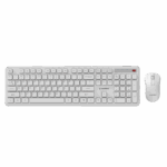 Tastatura + miš wireless GEMBIRD KBS-WPS-01-W, Slim Pro Business desktop set, white, US layout