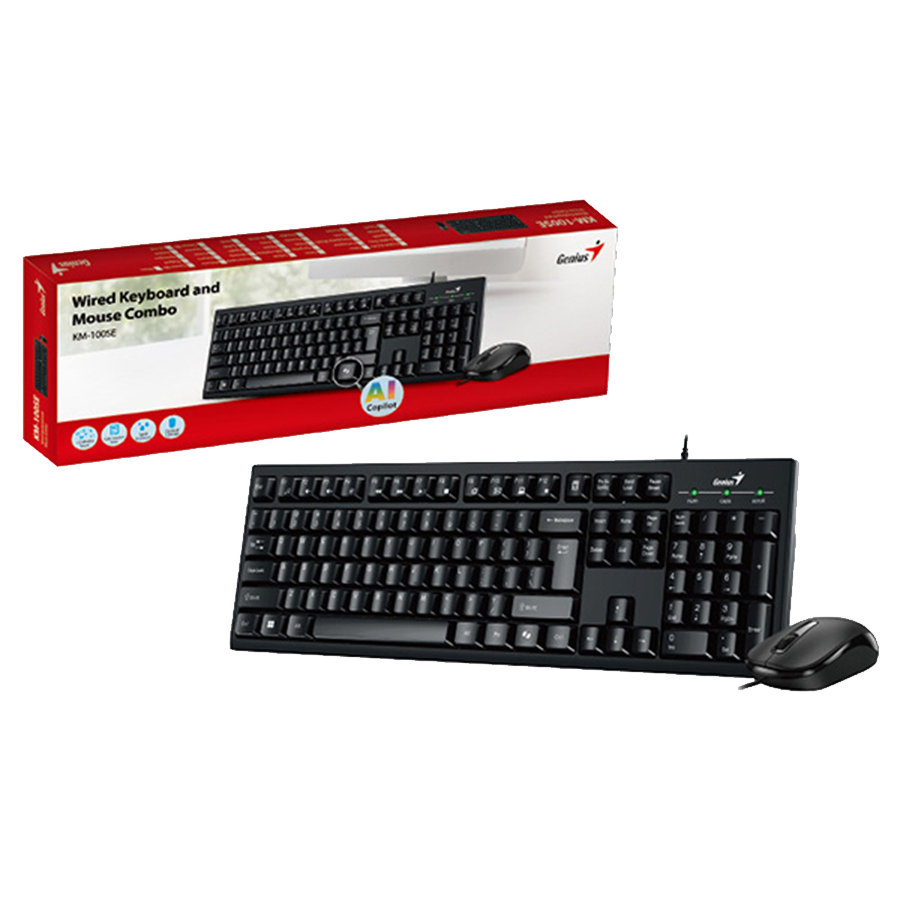 Tastatura + miš GENIUS KM-100SE, USB, 31330009407