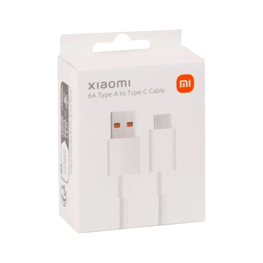 Kabl Xiaomi Mi ORG. 6A USB-A to Type C White, 1m, BHR4915CN
