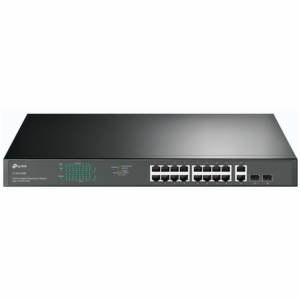 18-port gigabit Unmanaged switch with 16 PoE+