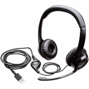 LOGITECH H390 Corded Headset - BLACK - USB