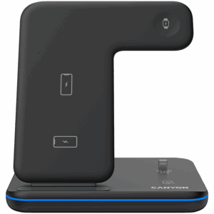 CANYON wireless charger WS-302 15W 3in1 Black