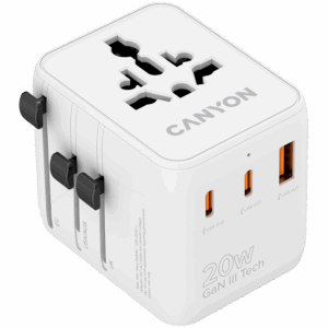 CANYON Travel Adapter OnTour 20 EU/UK/US/AUS