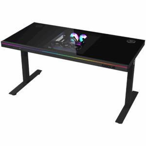 Dual-motor sit/stand adjustable-height gaming