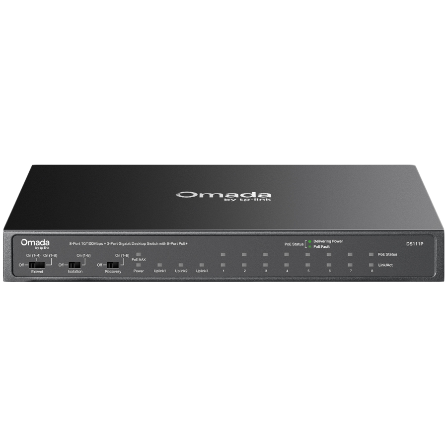 Omada 8-Port 10/100Mbps + 3-Port Gigabit Desktop