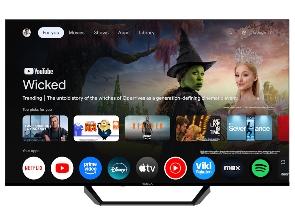 TESLA TV 40E655BFS FHD Google Powered by Google TV 2x10W Box Speakers