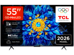 TCL 55"P8L 4K QLED Google TV; QD-Mini LED Dimming 144Hz; (288Hz FHD)