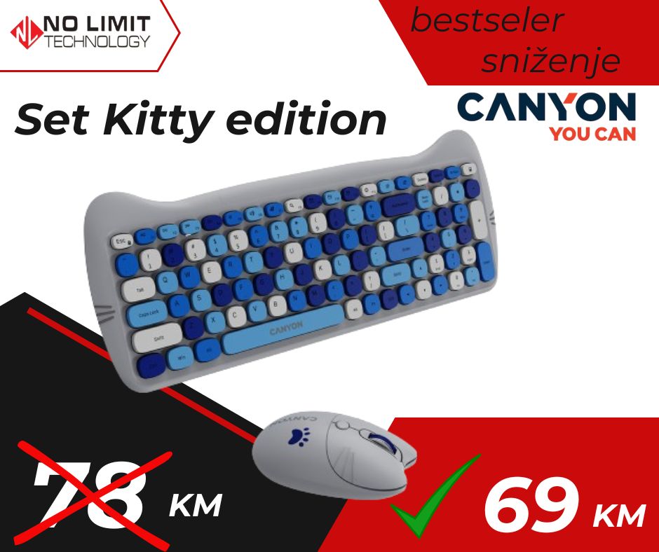 Set tastatura+miš Canyon, bežični