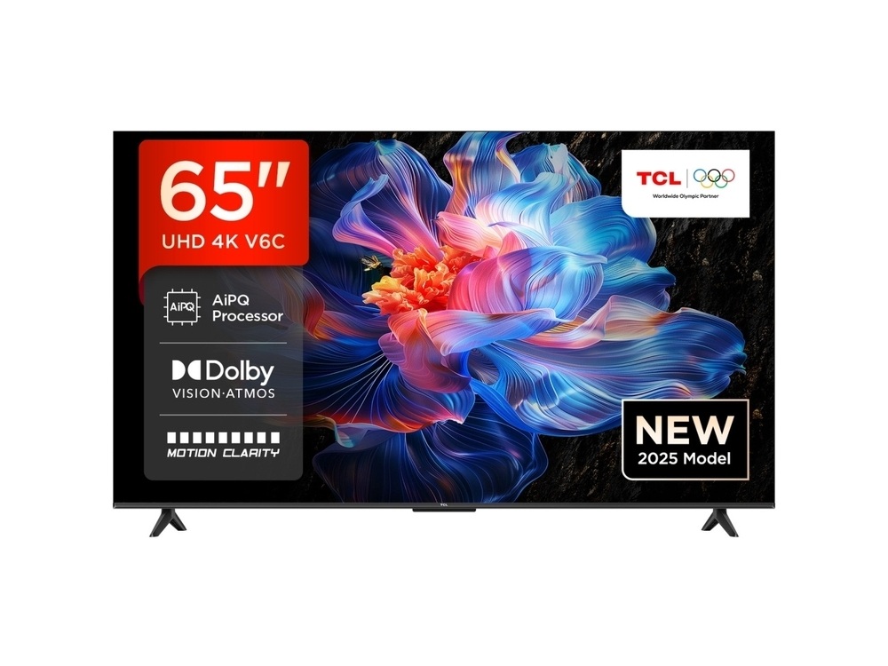 TCL 65″V6C 4K TV Google OSHDR10 HVA Panel Motion ClarityDolby Audio; AiPQ Processor;
